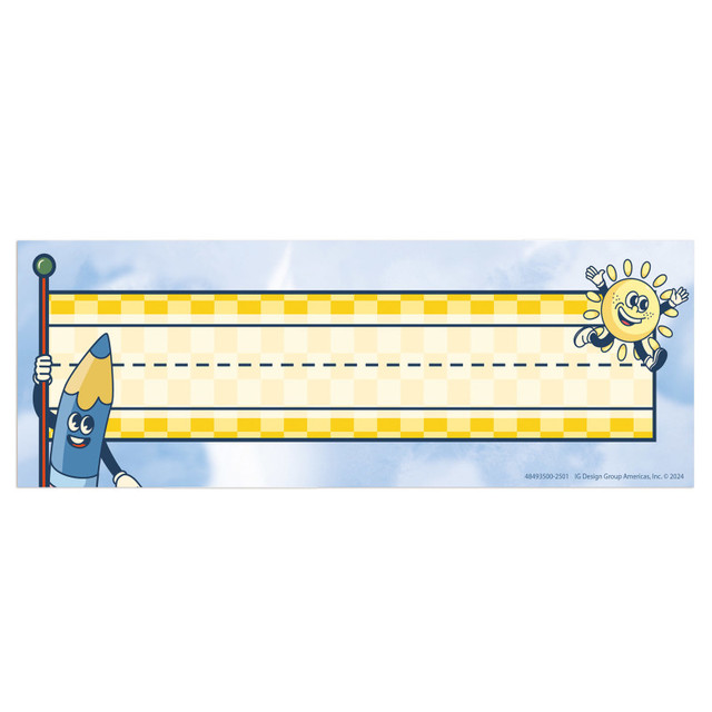 EUREKA Eureka® S'Cool Era Tented Name Plate, 9-5/8" x 6-1/2", Pack of 36
