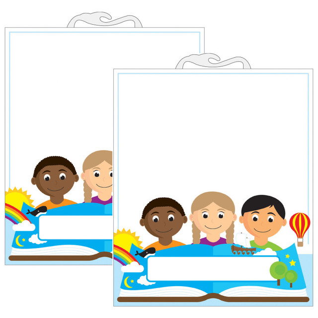 ASHLEY PRODUCTIONS Ashley Productions® Multicultural File Buddy Storage Bag, 10.5" x 12.5", 6 Per Pack, 2 Packs