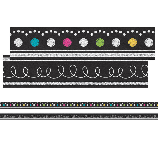 TEACHER CREATED RESOURCES Teacher Created Resources® Chalkboard Brights Ribbon Runner