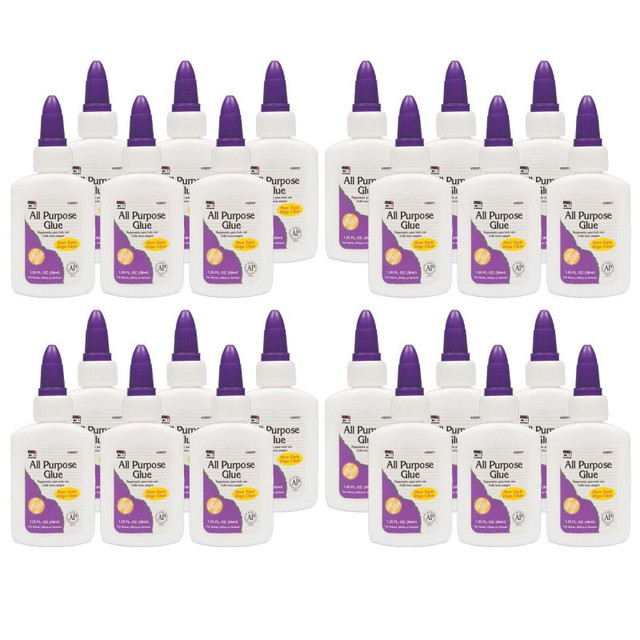 ADVANTUS Charles Leonard All Purpose Glue, 1.25 oz, 24 Bottles
