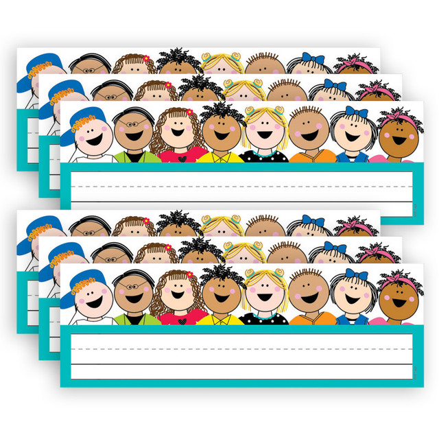 CREATIVE TEACHING PRESS Creative Teaching Press® Stick Kids Name Plates, 9-1/2" x 3-1/4", 36 Per Pack, 6 Packs