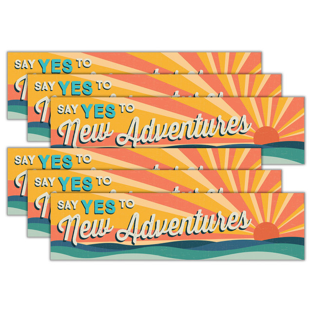 EUREKA Eureka® Adventurer Horizontal Banner, 45" x 12", Pack of 6