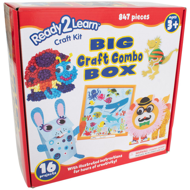 LEARNING ADVANTAGE READY 2 LEARN™ Big Craft Combo Box - 800+ Pieces - 16 Projects
