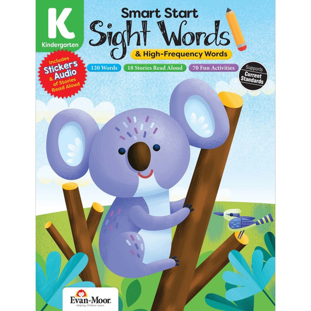 EVAN-MOOR Evan-Moor Educational Publishers Smart Start Sight Words & High-Frequency Words, Grade K