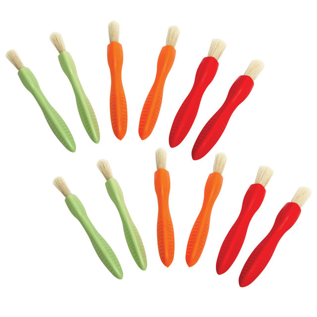 LEARNING ADVANTAGE READY 2 LEARN™ Triangle Grip Paint Brushes - 3 Sizes - 6 Per Set - 2 Sets