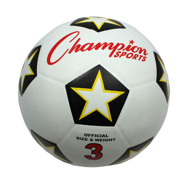CHAMPION SPORTS Champion Sports Rubber Cover Soccer Ball, Size 3 CHAMPION SPORTS Champion Sports Rubber Cover Soccer Ball, Size 3