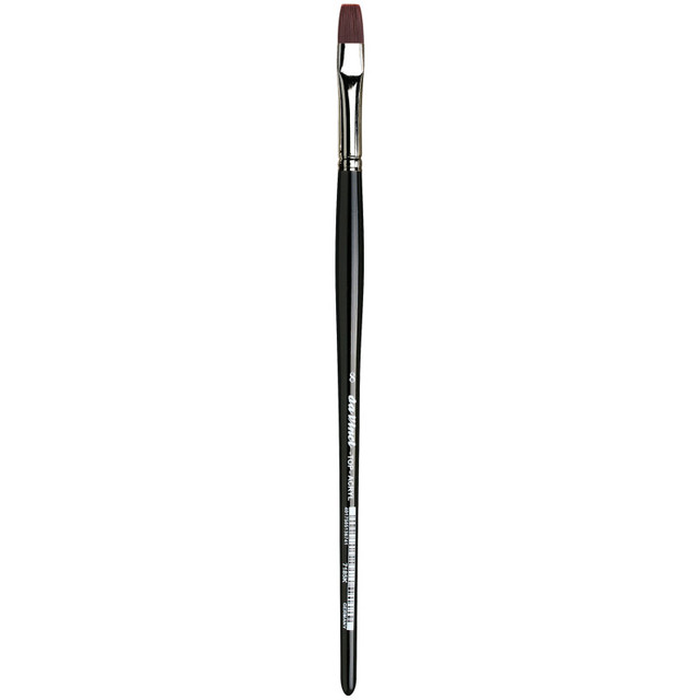 GREGORY DANIELS FINE ARTS INC da Vinci TOP-ACRYL Bright Red-Brown Brush, Synthetic, Acrylic & Oil, Flat, Series 7185K, Size 8