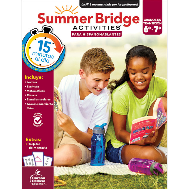 CARSON DELLOSA EDUCATION Carson Dellosa Education Summer Bridge Activities Spanish, Grade 6-7