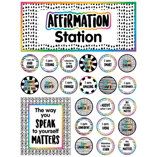 CARSON DELLOSA EDUCATION Carson Dellosa Education Affirmation Station Bulletin Board Set