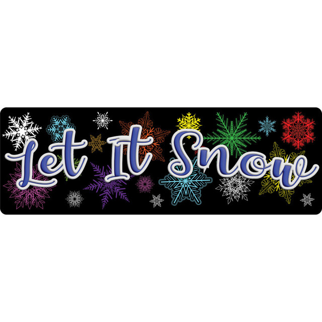 ASHLEY PRODUCTIONS Ashley Productions® The Original Fun Mat™, Mat Runner, 15.5" x 47", Let it Snow