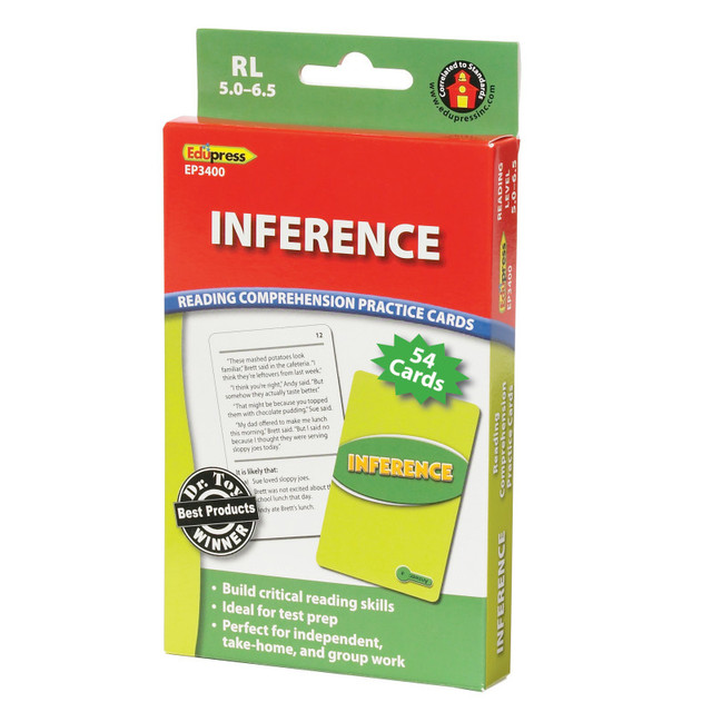 TEACHER CREATED RESOURCES Edupress™ Inference Practice Cards, Levels 5.0-6.5
