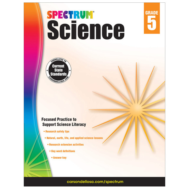 CARSON DELLOSA EDUCATION Spectrum® Science Workbook, Grade 5, Paperback