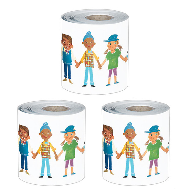 CARSON DELLOSA EDUCATION Carson Dellosa Education All Are Neighbors Rolled, 65 Feet Per Roll, Pack of 3