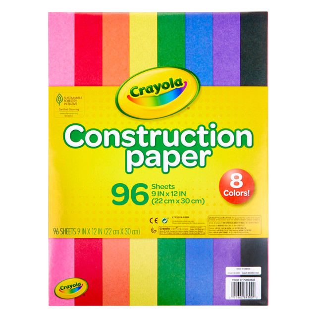 CRAYOLA LLC Crayola® Construction Paper, 96 Sheets
