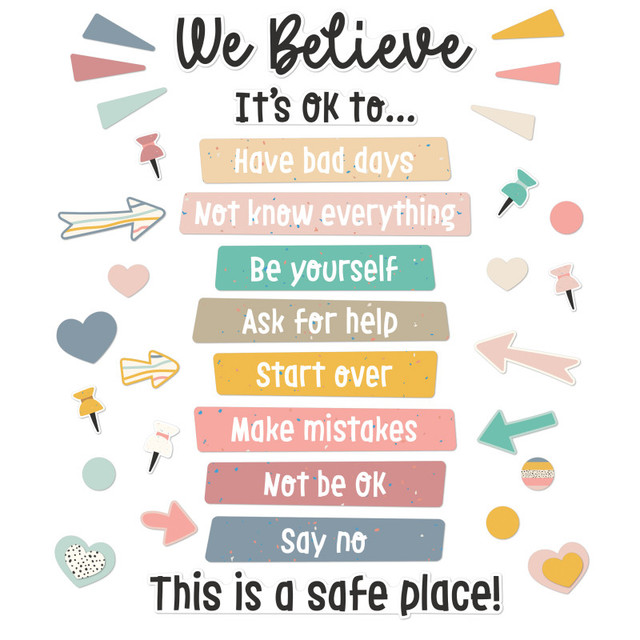 CARSON DELLOSA EDUCATION Carson Dellosa Education We Belong Motivational Bulletin Board Set