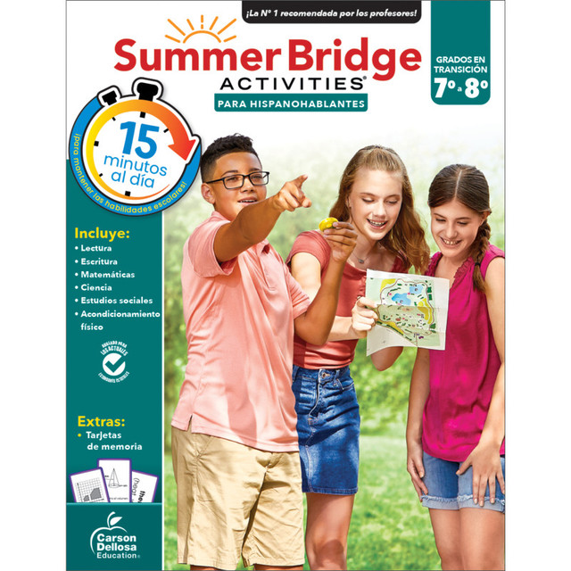 CARSON DELLOSA EDUCATION Carson Dellosa Education Summer Bridge Activities Spanish, Grade 7-8
