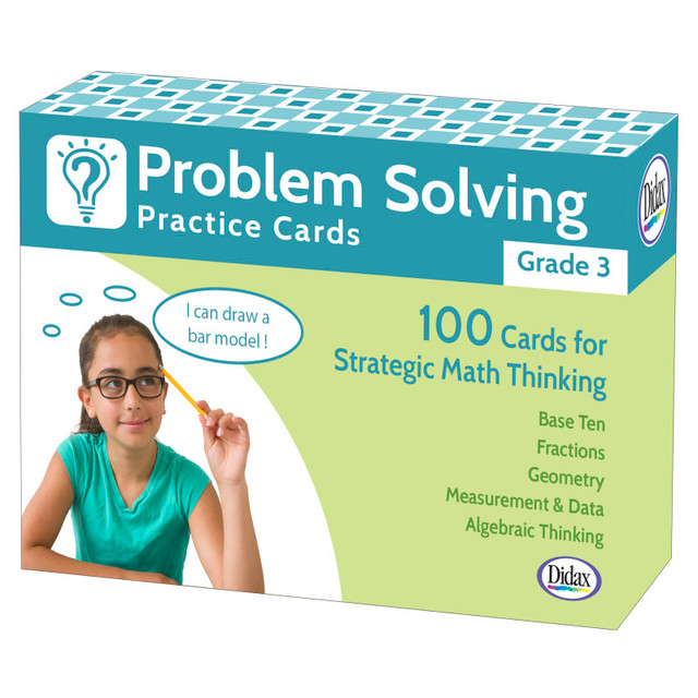 DIDAX Didax® Problem Solving Practice Cards, Grade 3