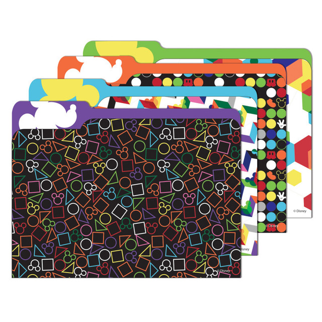 EUREKA Eureka® Geo Mickey® File Folders, Pack of 4