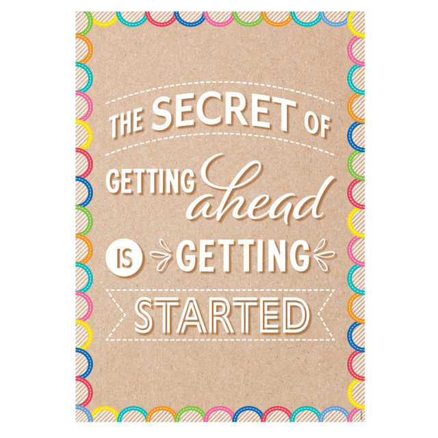 CREATIVE TEACHING PRESS Creative Teaching Press® The Secret Of Getting Ahead... Inspire U Poster