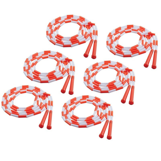 CHAMPION SPORTS Champion Sports Plastic Segmented Jump Rope 10', Pack of 6