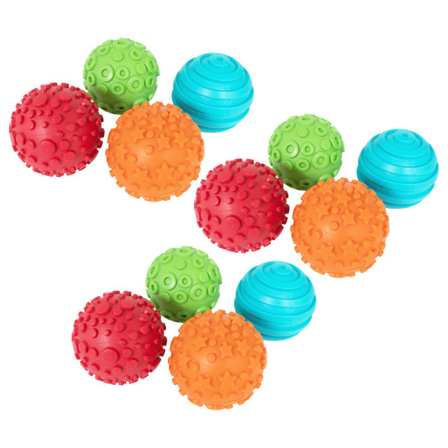 LEARNING ADVANTAGE READY 2 LEARN™ Paint and Dough Texture Spheres, 4 Per Set, 3 Sets