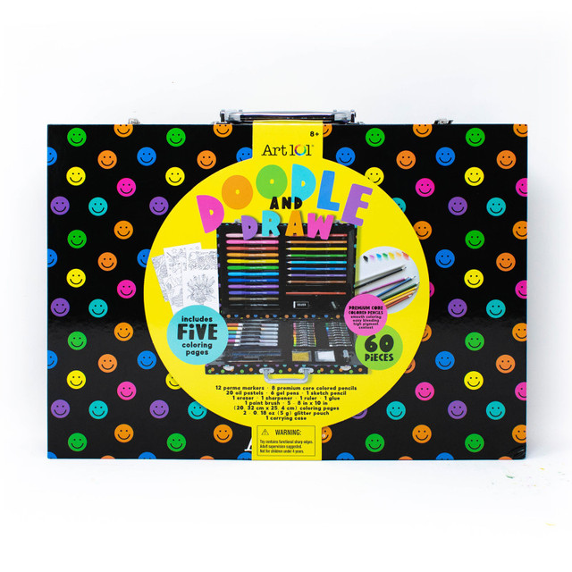 ART 101 / ADVANTUS Art 101 Doodle & Draw 60-Piece Art Set