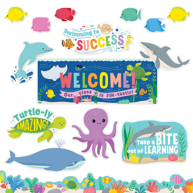 CREATIVE TEACHING PRESS Creative Teaching Press® Sea Friends Under the Sea Bulletin Board Set, 42 Pieces