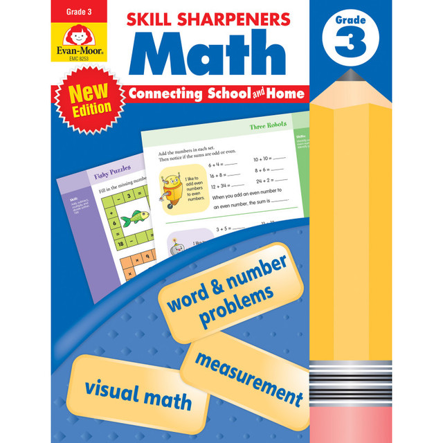 CARSON DELLOSA EDUCATION Evan-Moor Educational Publishers Skill Sharpeners: Math, Grade 3