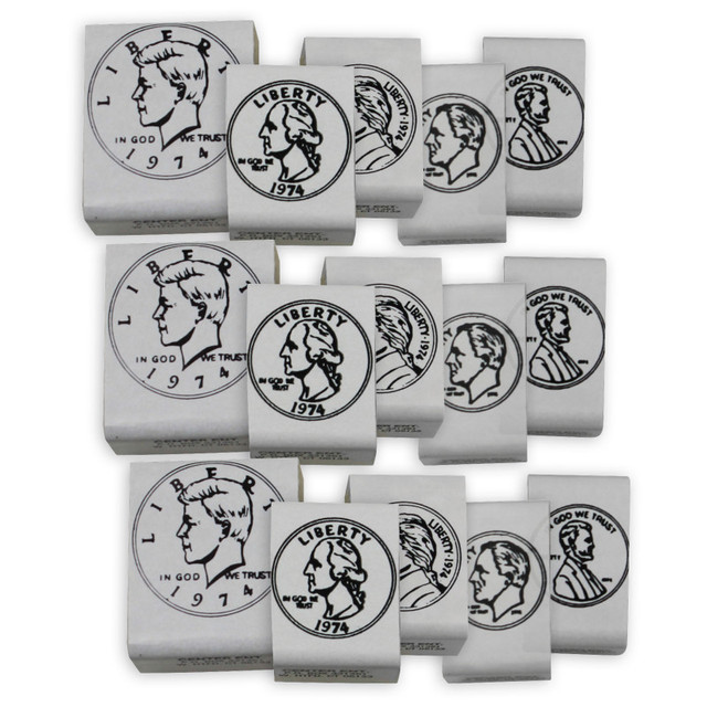 LEARNING ADVANTAGE READY 2 LEARN™ Coin Stamps - Heads - 5 Per Set - 3 Sets