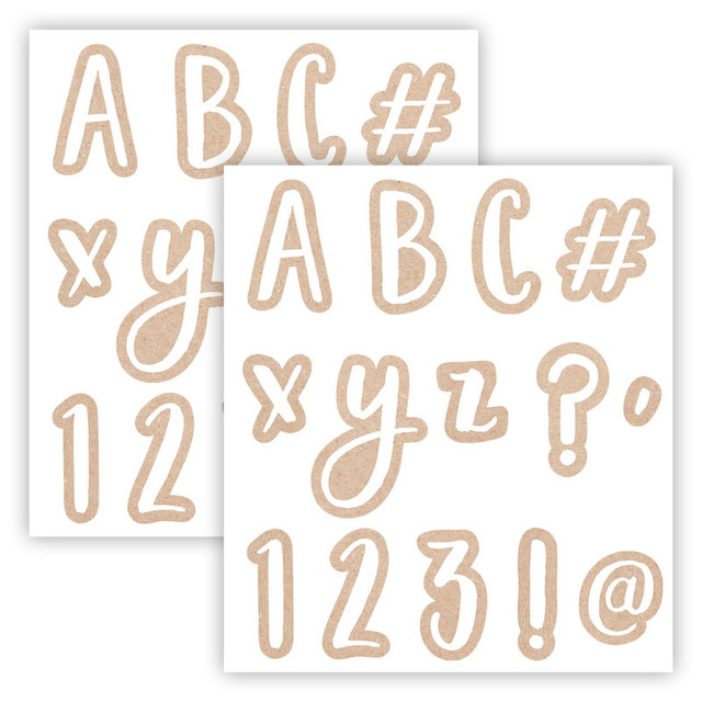 CREATIVE TEACHING PRESS Creative Teaching Press® Krafty Pop Designer Letters, 212 Pieces Per Pack, 2 Packs
