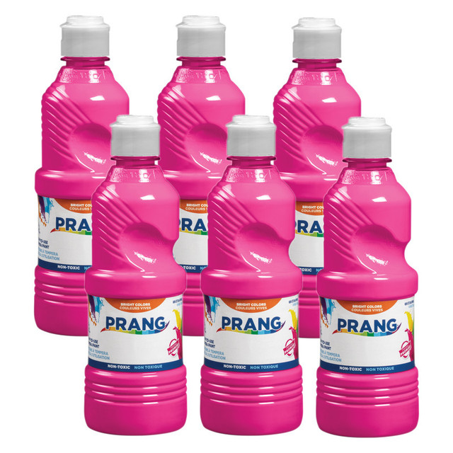 DIXON TICONDEROGA CO Prang® Ready-to-Use Tempera Paint, Magenta, 16 oz, Pack of 6