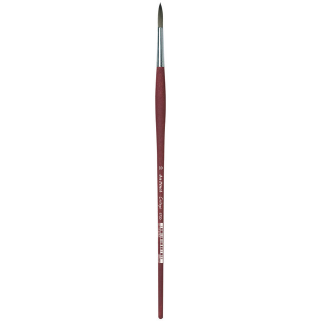 GREGORY DANIELS FINE ARTS INC da Vinci COLLEGE Student Brush, Synthetic, Acrylic & Oil, Round, Series 8730, Size 10