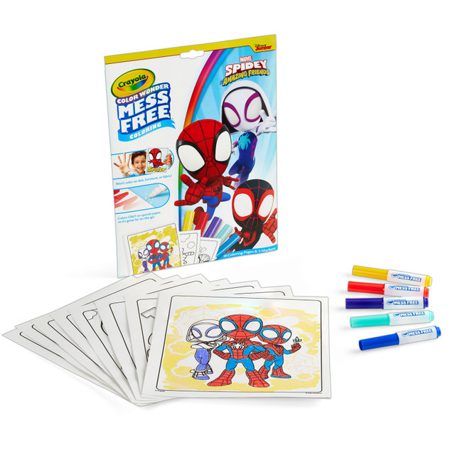 CRAYOLA LLC Crayola® Color Wonder® Coloring Pad & Markers, Spidey and His Amazing Friends