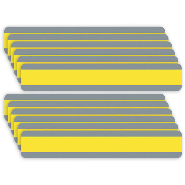 ASHLEY PRODUCTIONS Ashley Productions® Double Wide Sentence Strip Reading Guide, 1-1/4" x 7-1/4", Yellow, Pack of 12