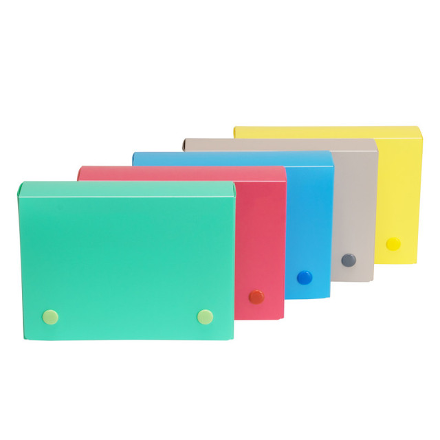 C-LINE PRODUCTS INC C-Line® Index Card Case, 4" x 6", Tropic Tones, Single