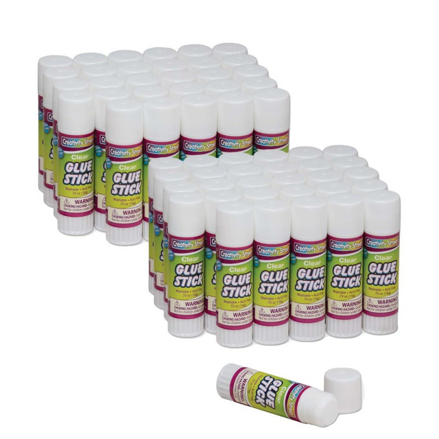DIXON TICONDEROGA CO Creativity Street® Glue Sticks, Clear, 0.70 oz., 30 Per Pack, 2 Packs