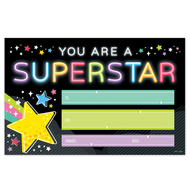 CREATIVE TEACHING PRESS Creative Teaching Press® Star Bright Superstar Awards, Pack of 30