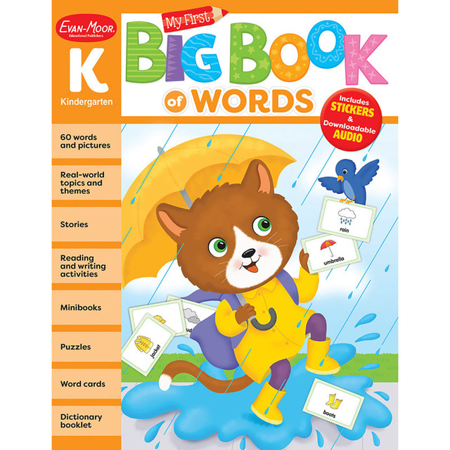 CARSON DELLOSA EDUCATION Evan-Moor Educational Publishers My First Big Book of Words, Grade K