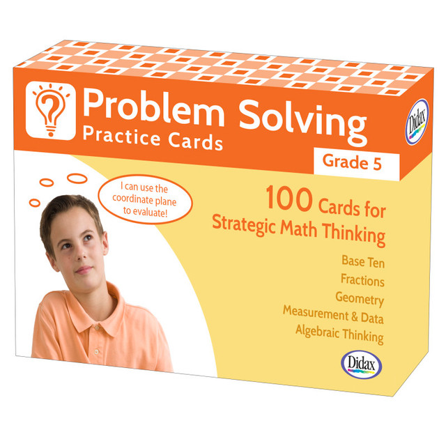 DIDAX Didax® Problem Solving Practice Cards, Grade 5