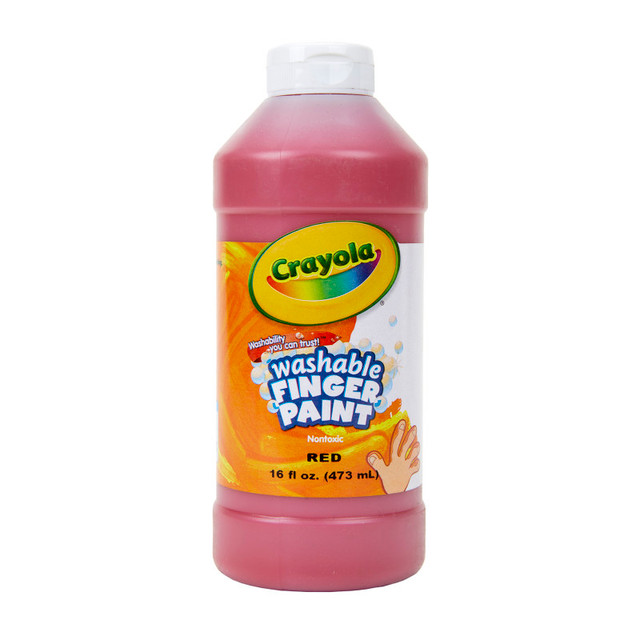 CRAYOLA LLC Crayola® Washable Finger Paint, Red, 16 oz