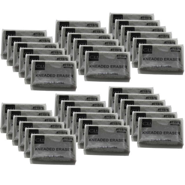 ADVANTUS Charles Leonard Kneaded Eraser, Medium, Pack of 36