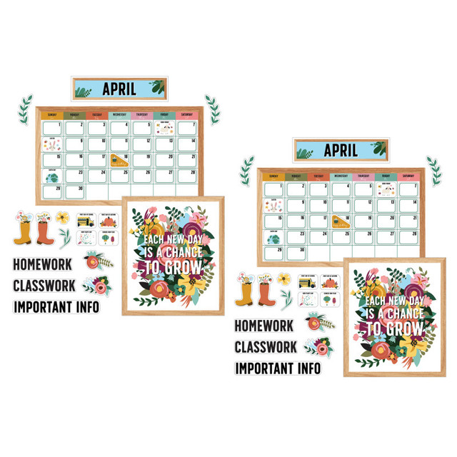 CARSON DELLOSA EDUCATION Carson Dellosa Education Grow Together Calendar Bulletin Board Set, 2 Sets