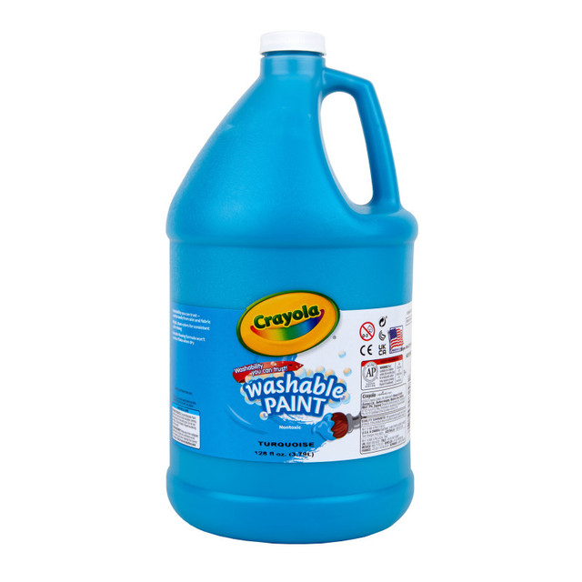 CRAYOLA LLC Crayola® Washable Paint, Turquoise, Gallon