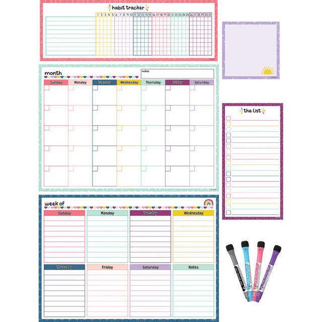 TEACHER CREATED RESOURCES Teacher Created Resources® Oh Happy Day Dry-Erase Magnetic Calendar Set