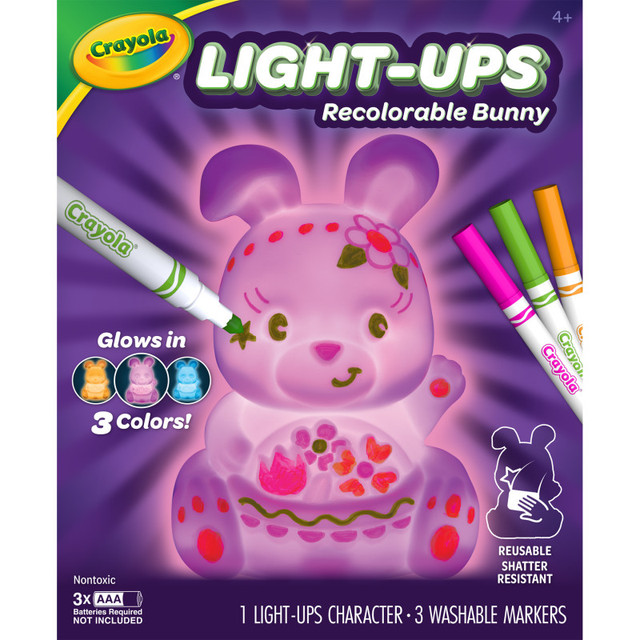 CRAYOLA LLC Crayola® Light-Ups Recolorable Bunny with Markers