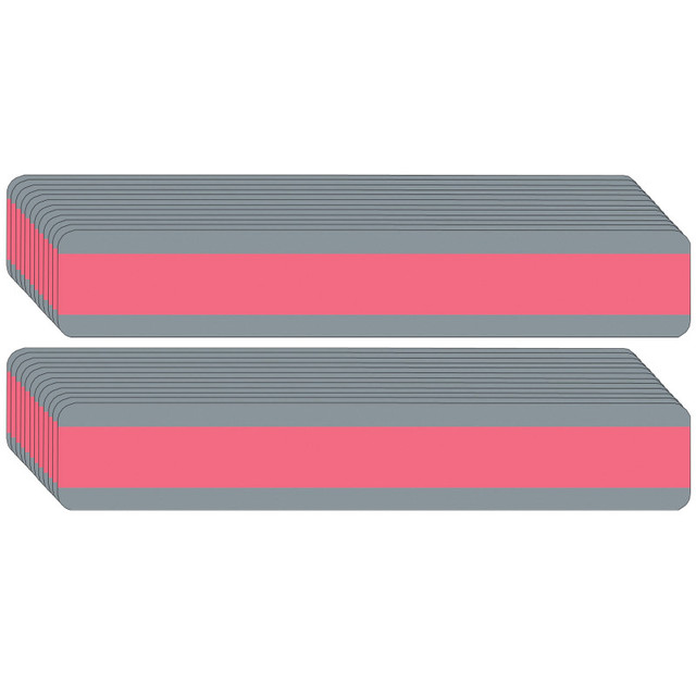 ASHLEY PRODUCTIONS Ashley Productions® Double Wide Sentence Strip Reading Guide, 1-1/4" x 7-1/4", Rose, Pack of 24