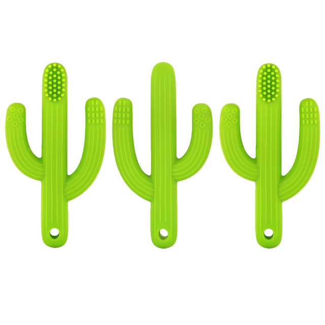 THE PENCIL GRIP The Pencil Grip™ Cactus Toothbrush Teether, Pack of 3