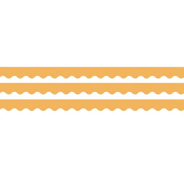 TEACHER CREATED RESOURCES Teacher Created Resources® Golden Sun Scalloped Border Trim, 35 Feet Per Pack, 3 Packs