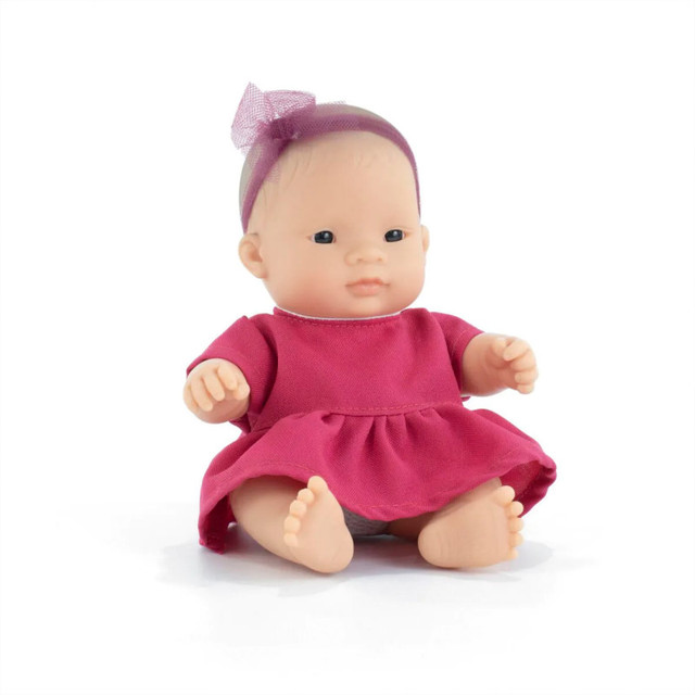 MINILAND EDUCATIONAL CORPORATION Miniland My Friends & Me Baby Doll, Asian Girl, 8-1/4" (Bag)