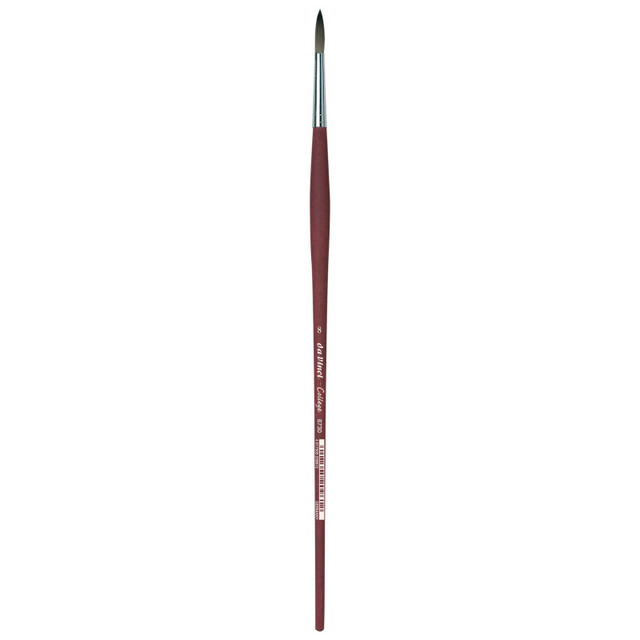 GREGORY DANIELS FINE ARTS INC da Vinci COLLEGE Student Brush, Synthetic, Acrylic & Oil, Round, Series 8730, Size 8